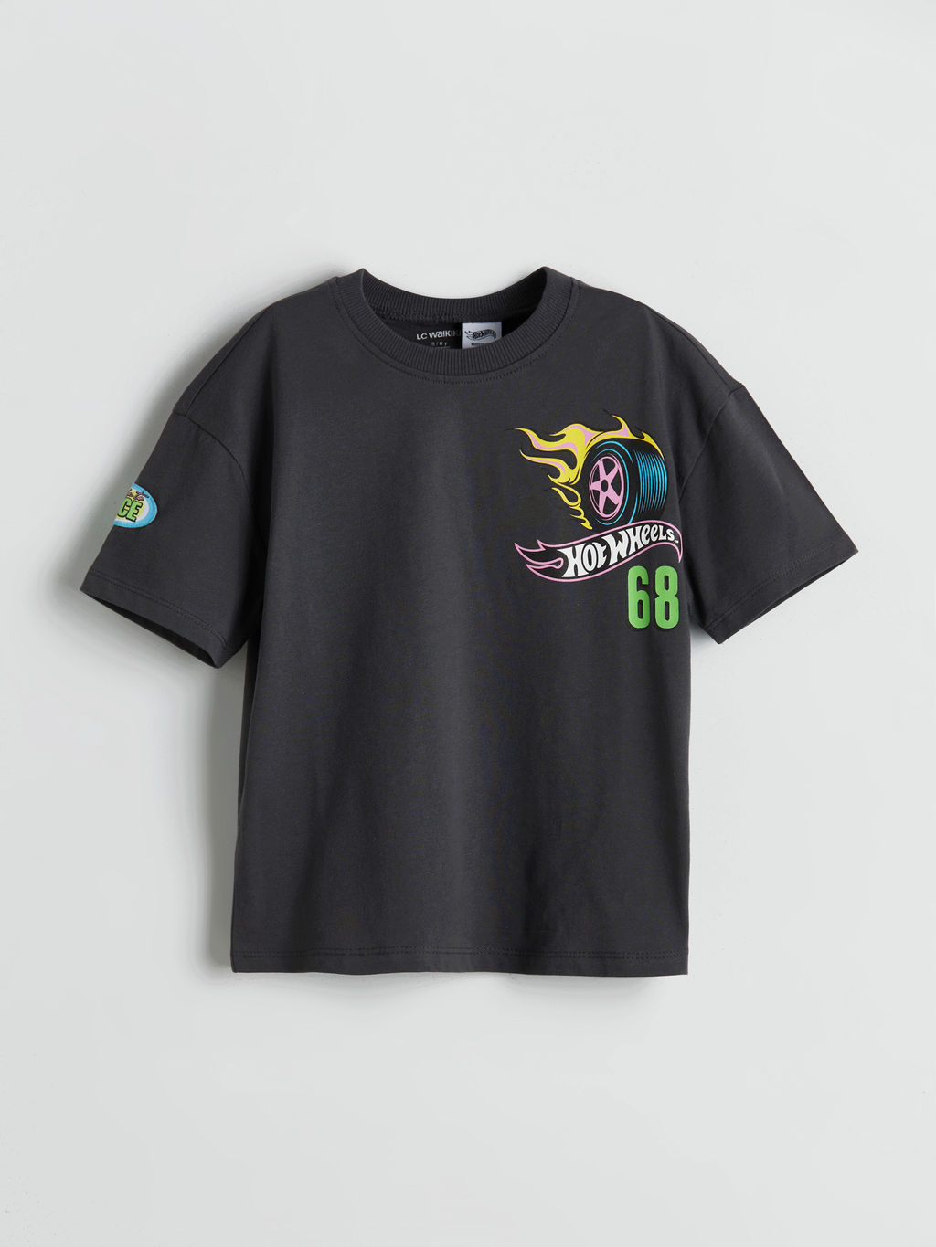 Hot Wheels Bask?l? Erkek ?ocuk Ti??rt