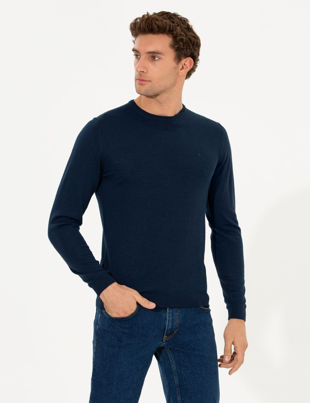 Базовый свитер с круглым вырезом - Cacharel фото 2