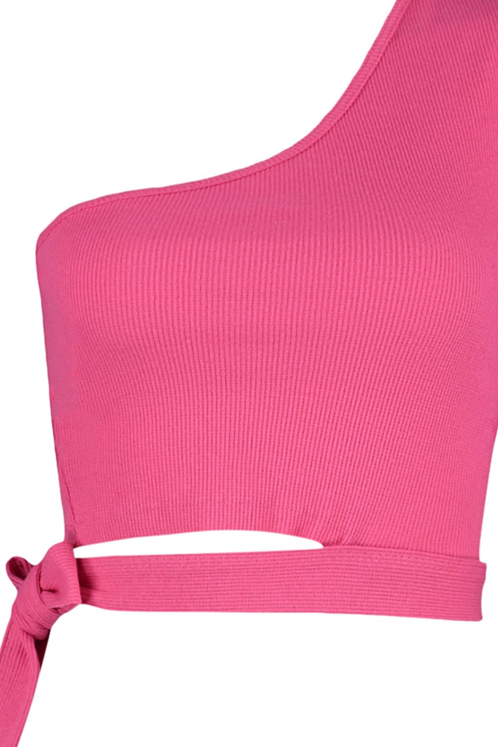 Trendyolmilla Tarc?n Tek Omuz Fitted/Vucuda Oturan Baglama Detayl? Fitilli Orme Bluz TWOSS22BZ1558 фото 7