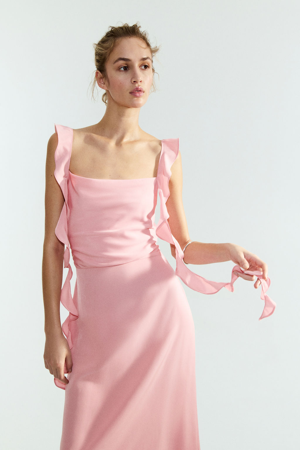 Vestido con paneles drapeados - H&m фото 6