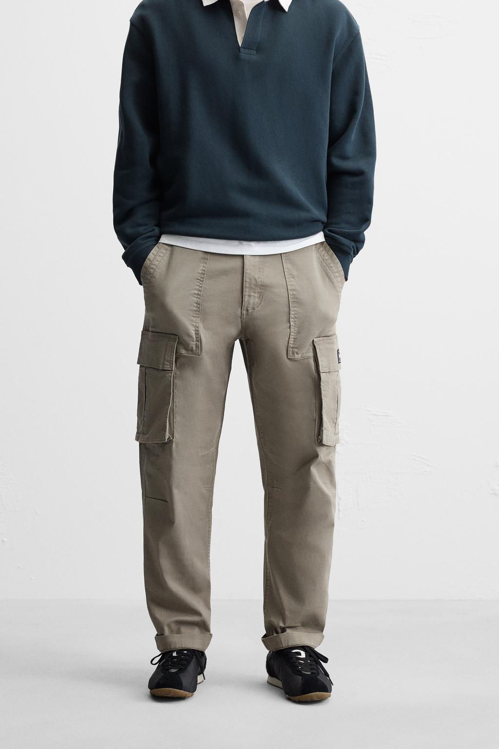 RELAXED FIT CARGO TROUSERS - Zara фото 2