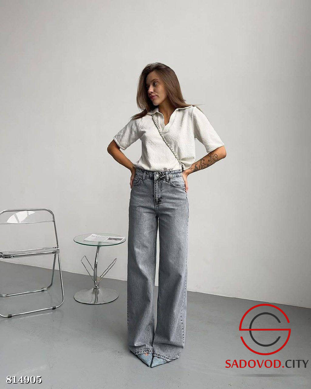 Джинсы-палаццо женские - Bruno фото 2