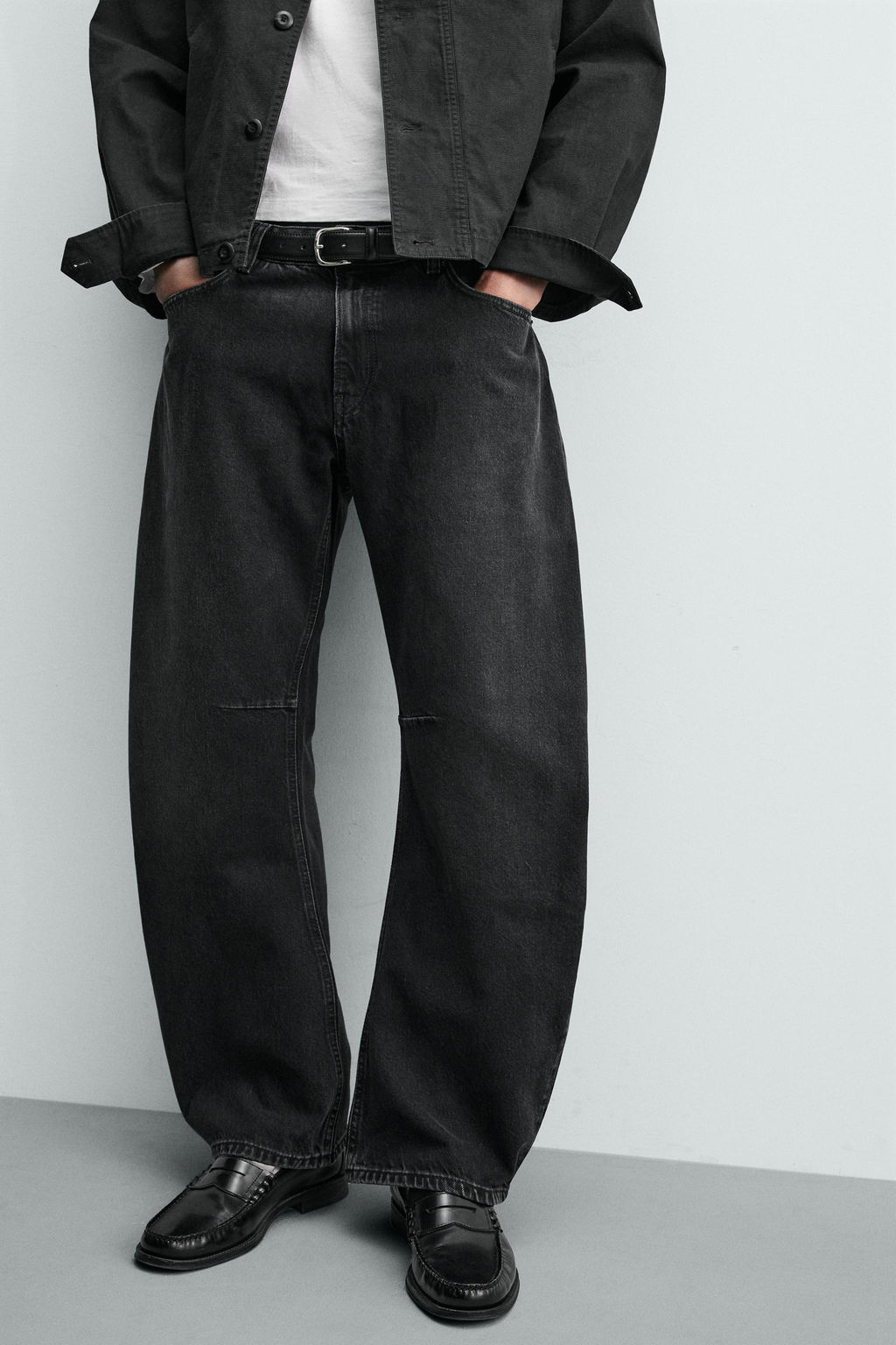JEANS RELAXED BARREL FIT / Carb?n - Zara фото 5