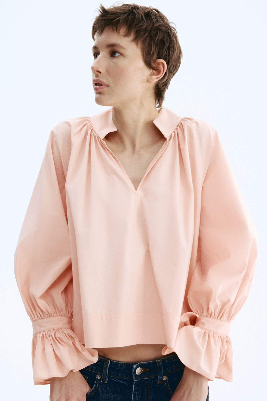 Blusa en popelina de algod?n - H&m фото 2