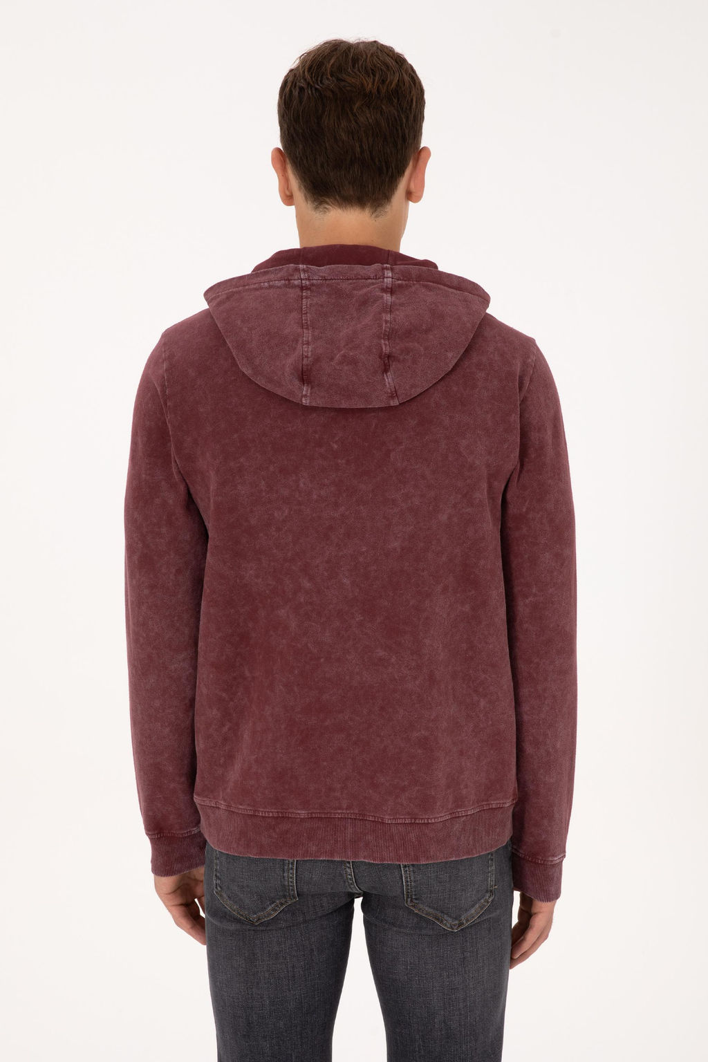 Erkek Bordo Sweatshirt