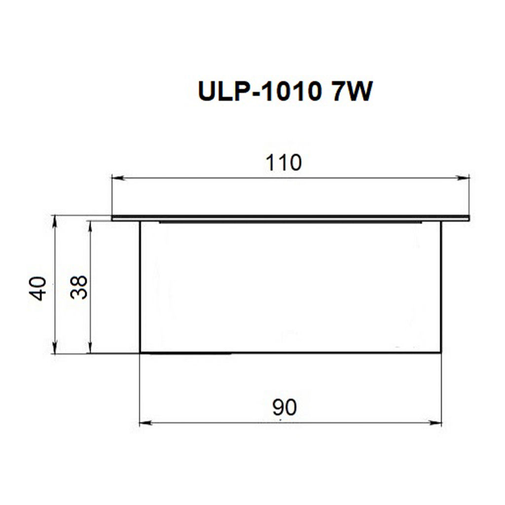 ULP-1010 7W/4000К IP40 GRILYATO OPAL WHITE Светильник светодиодный потолочный встраиваемый. Белый свет (4000K). 788Лм. Для ячеек 100x100мм. Корпус белый. В комплекте с и/п. ТМ Uniel