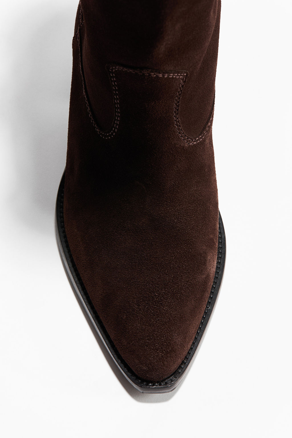 Botas cowboy de ante a media pierna - H&m фото 5