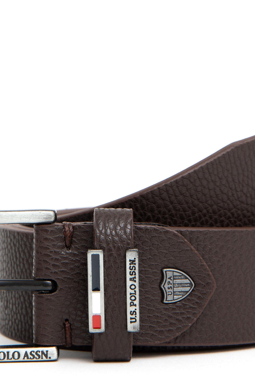 Мужской коричневый пояс - U.s. polo assn фото 4