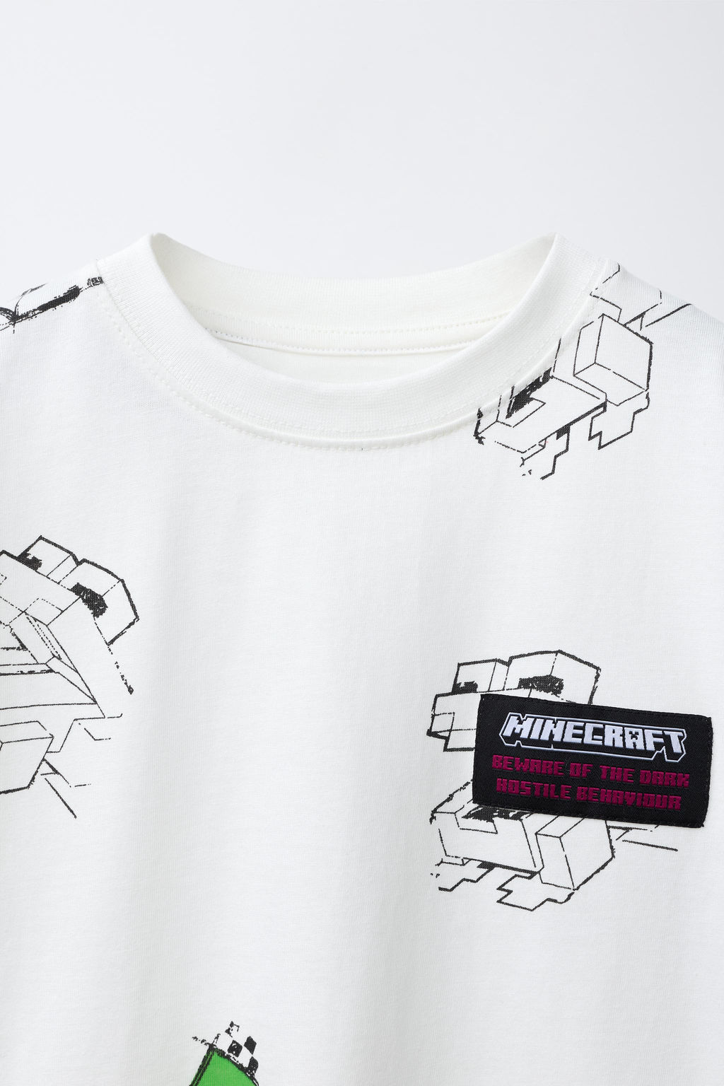 CAMISETA ESTAMPADO MINECRAFT  MOJANG AB.  / Blanco - Zara фото 3