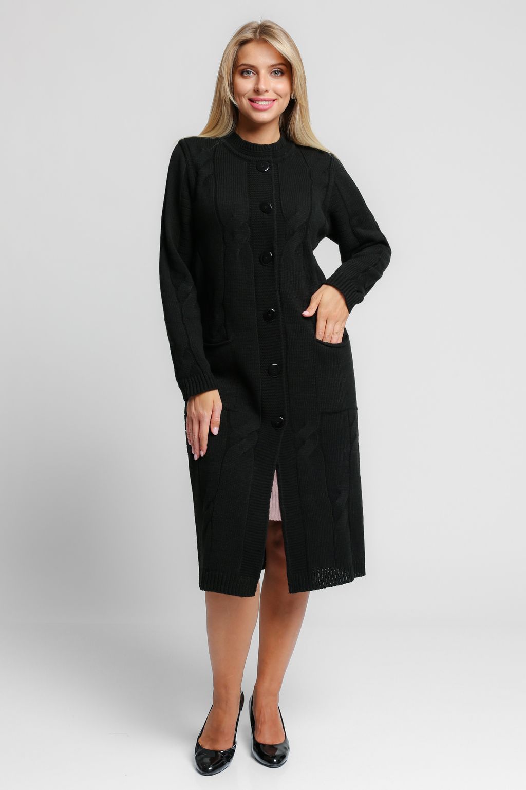 Кардиган 351609/черный (1875) - Злата Стиль фото 3