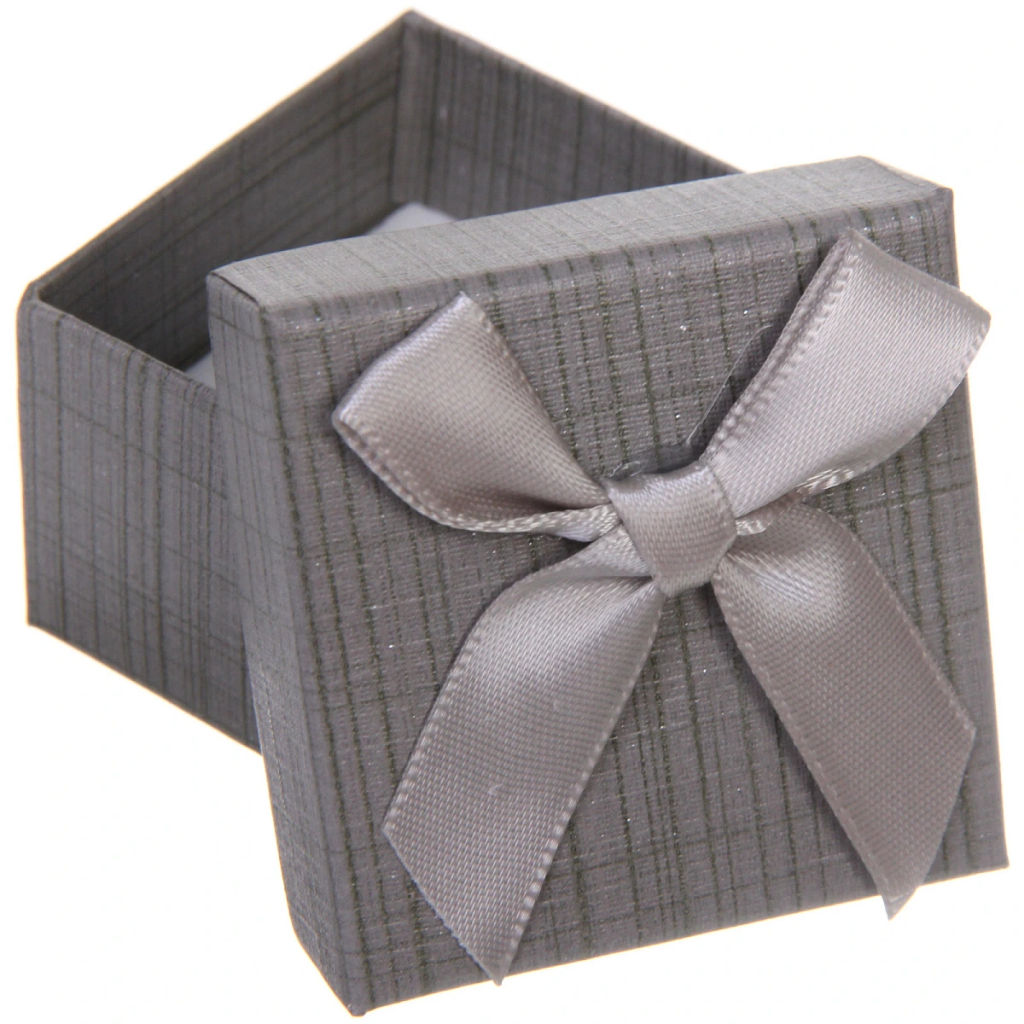 Цена за 4 шт. Коробка подарочная "Wish" 5*5*3,5 см, Серый