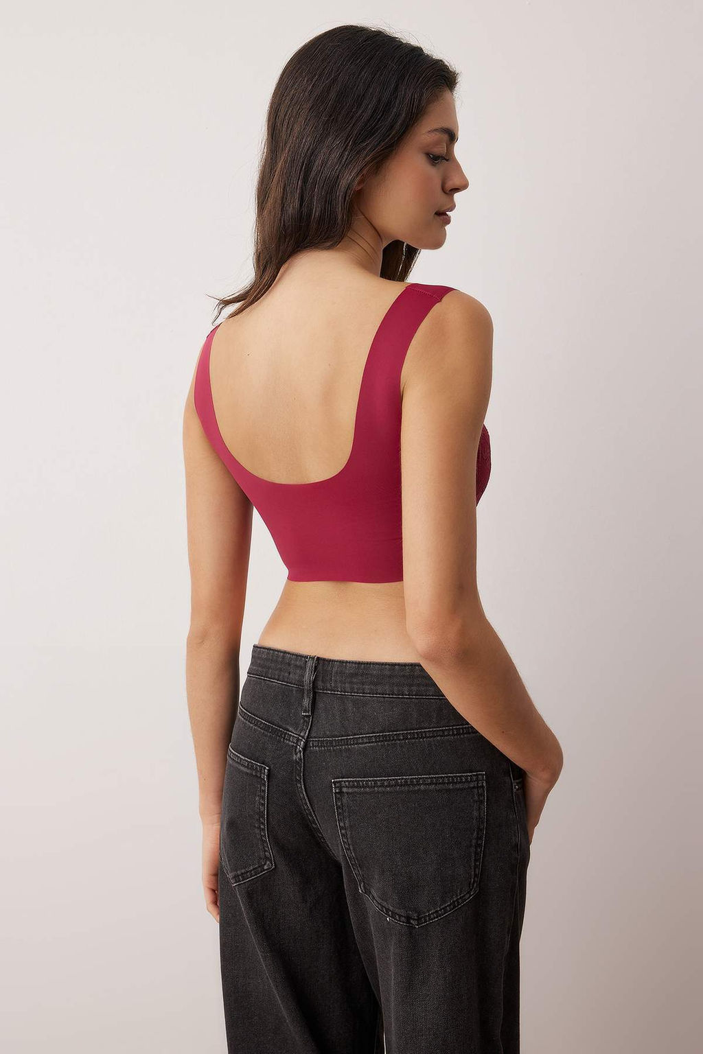 Visne Agrafl? Micro Kapl? Bustiyer Sutyen THMAW26SU00025 - Trendyolmilla фото 4