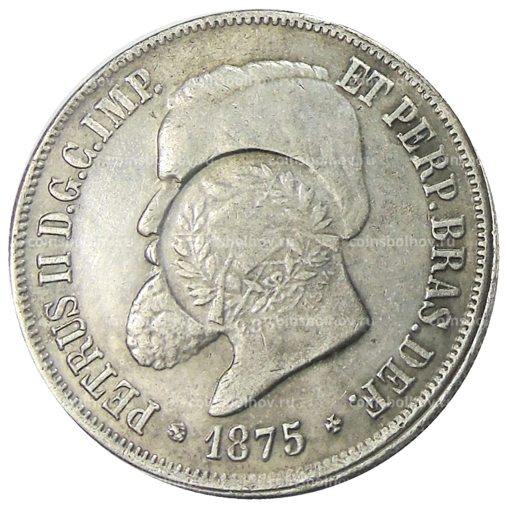 2000 рейс 1875 года Бразилия с надчеканом  Копия