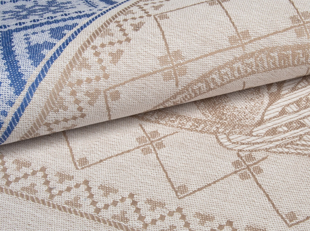 17с102-ШР 49*90 Полотенце "Корзина" цв синий рис 861