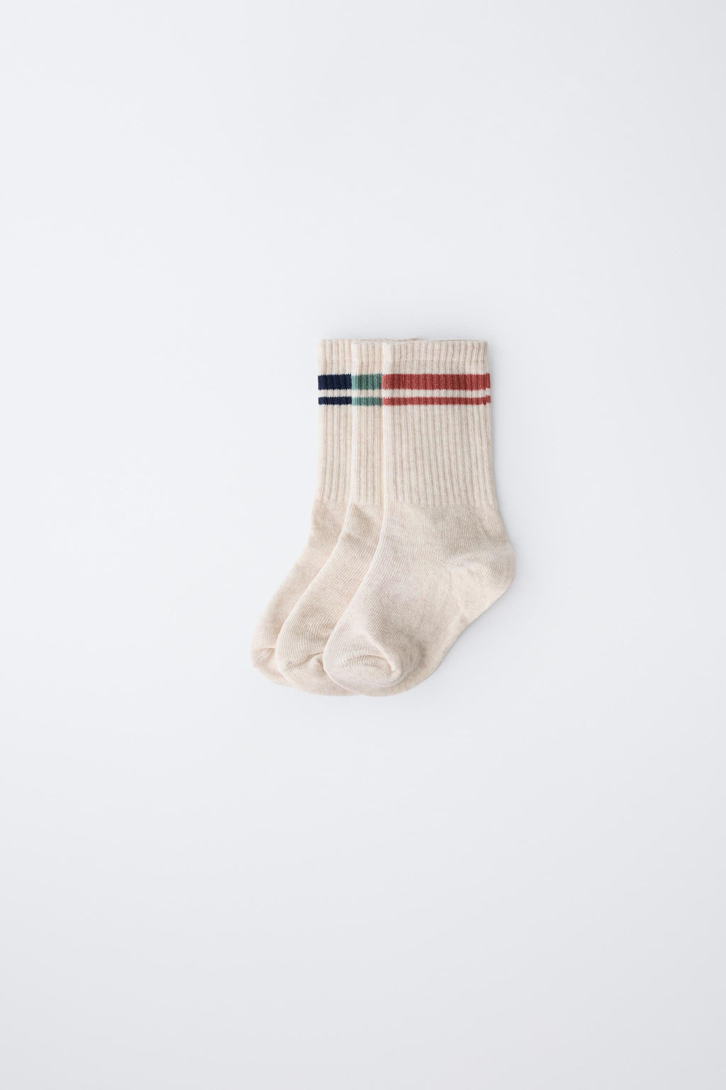 3-PACK OF STRIPED LONG SOCKS - Zara фото 11