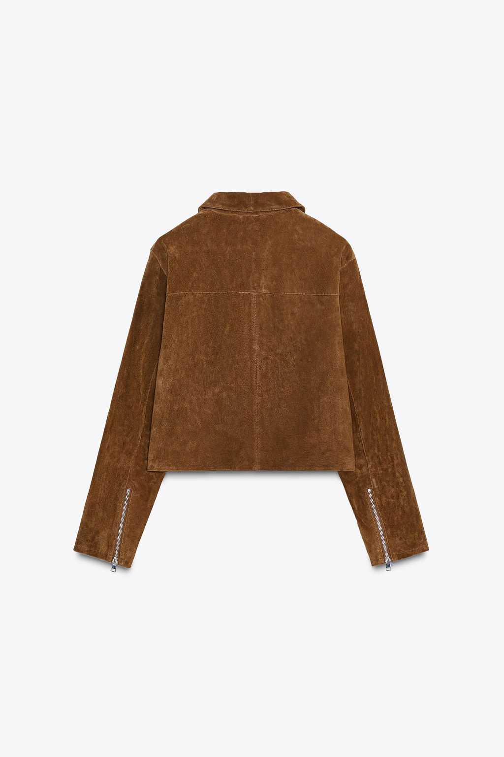 100% LEATHER SHORT JACKET - Zara фото 11