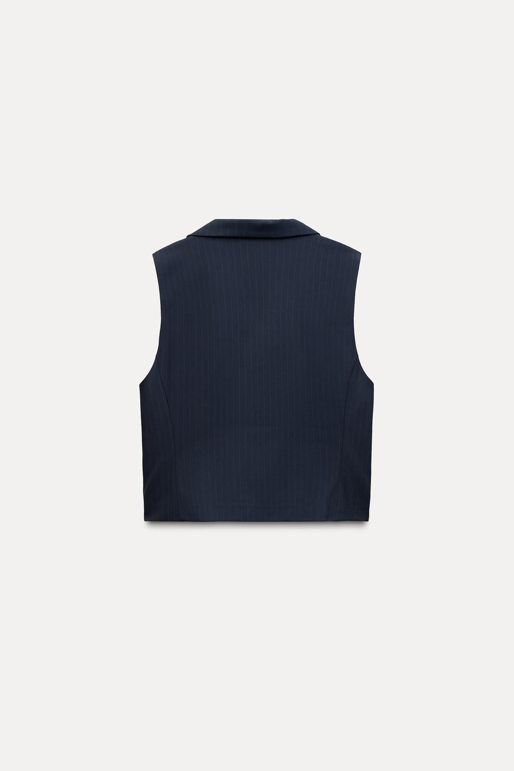 FITTED PINSTRIPED WAISTCOAT - Zara фото 6
