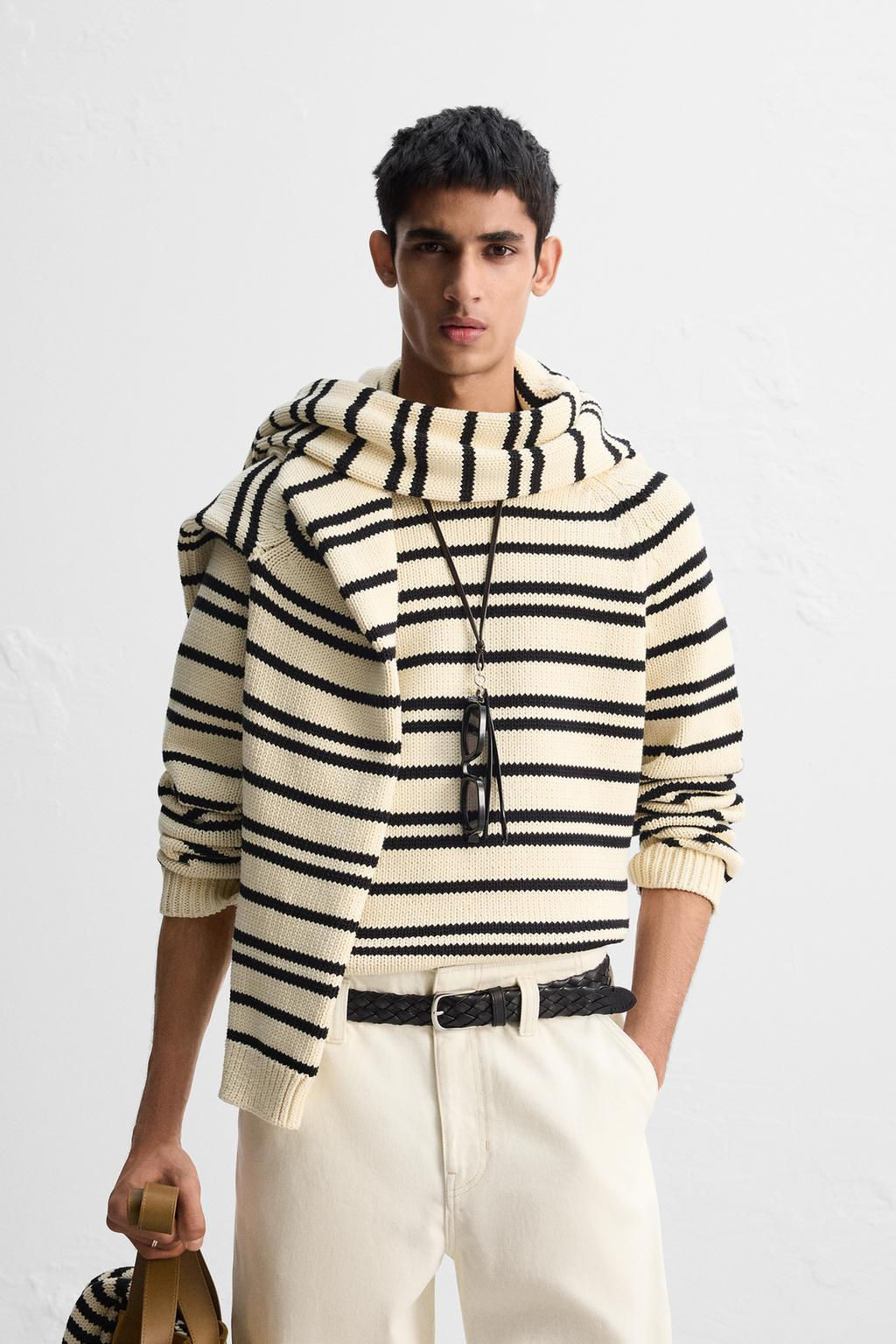 LIMITED EDITION STRIPED TEXTURED SWEATER - Zara фото 2