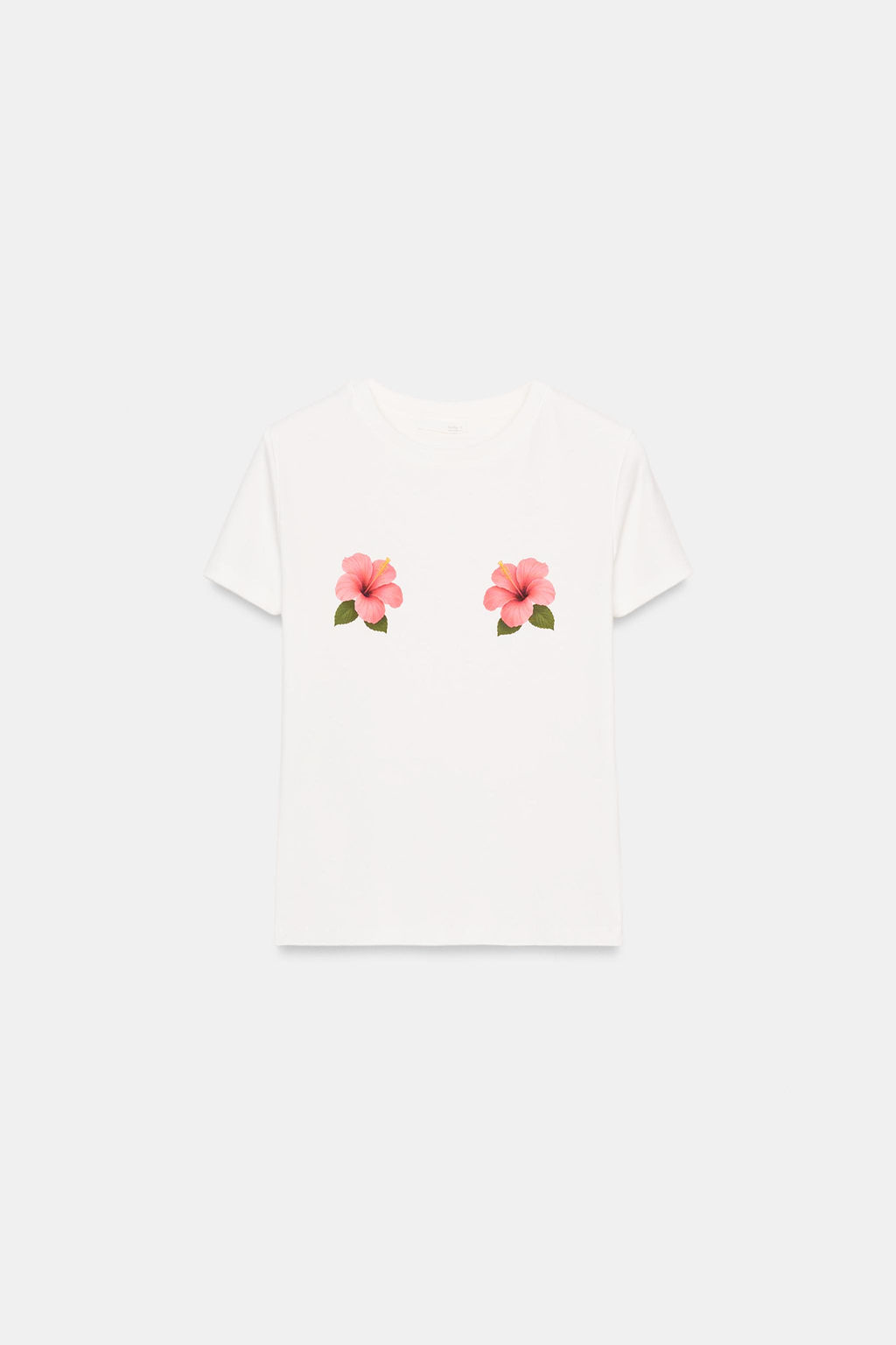 FLORAL PRINT SHORT SLEEVE T-SHIRT - Zara фото 3