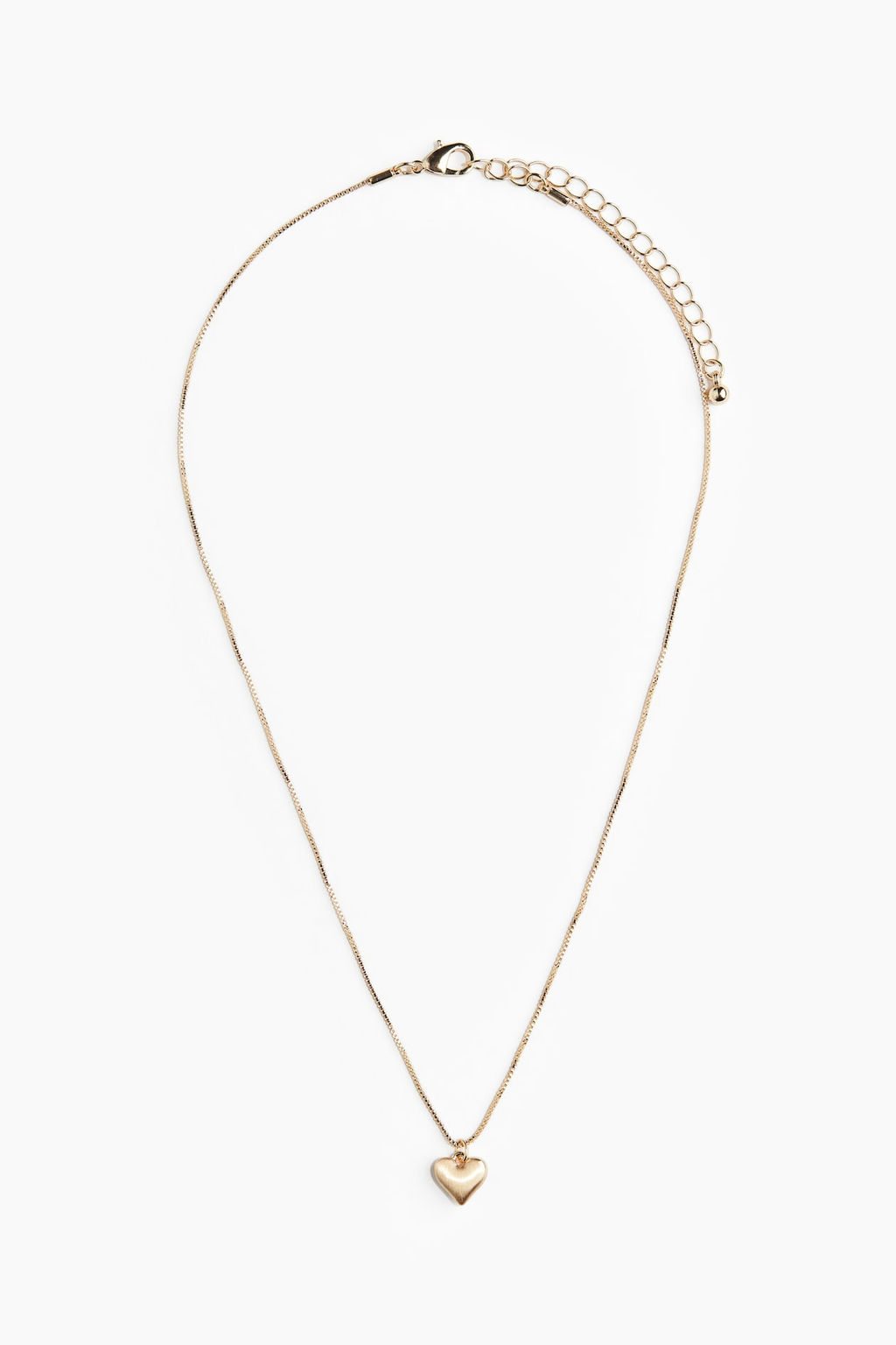 Collar con colgante de corazon