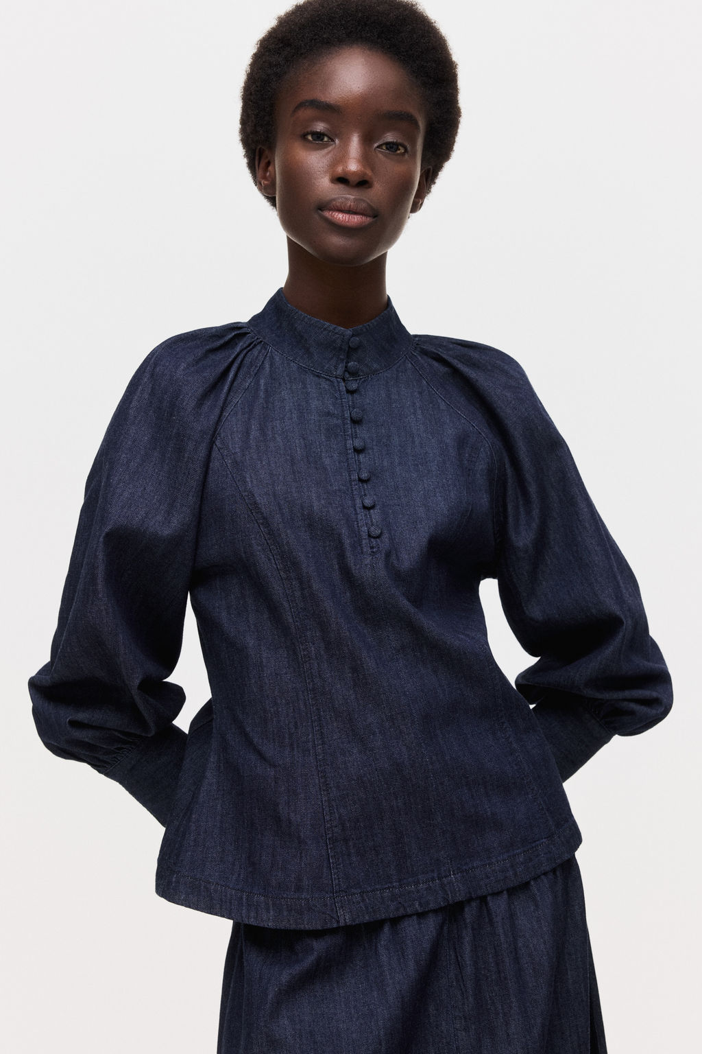 Blusa denim de algod?n - H&m фото 2