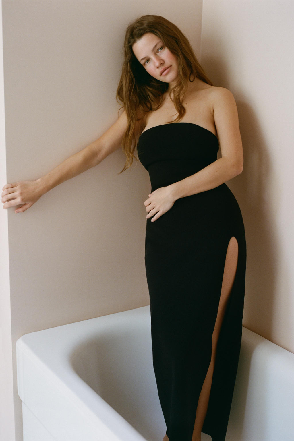 VESTIDO PUNTO PALABRA DE HONOR / Negro - Zara фото 3