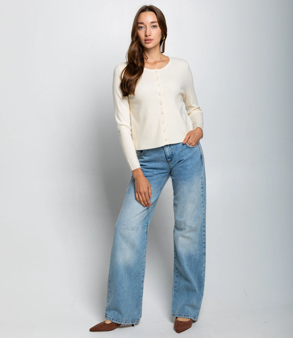 Кардиган #КТ9035 (3), кремовый