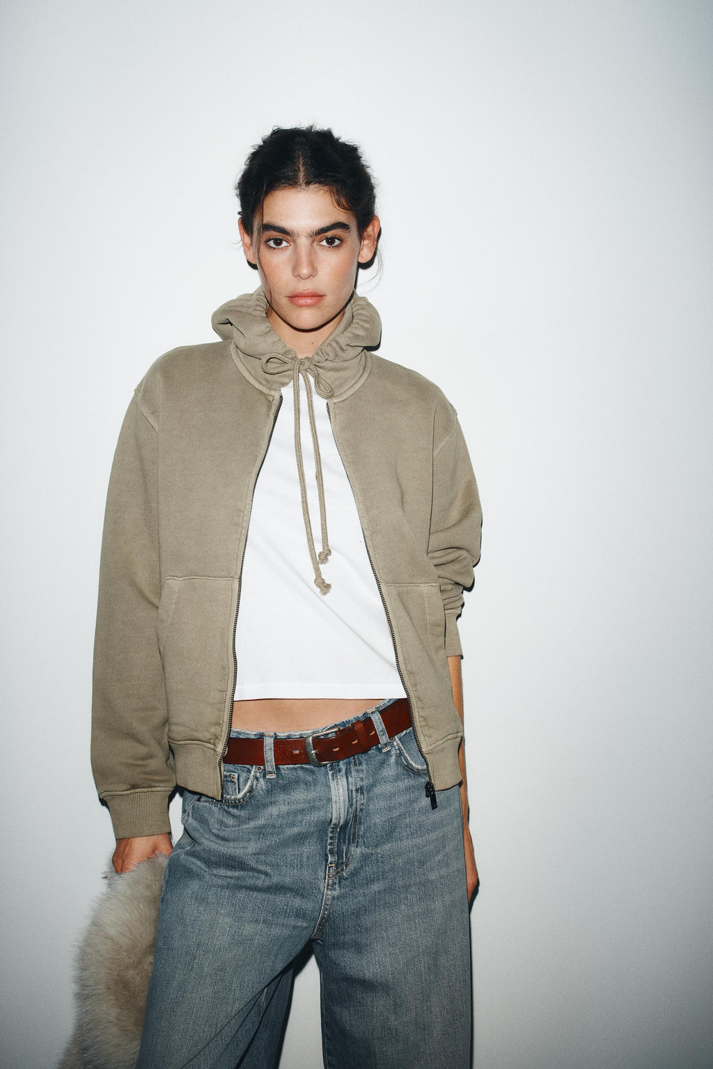 FADED-EFFECT HOODIE - Zara фото 2