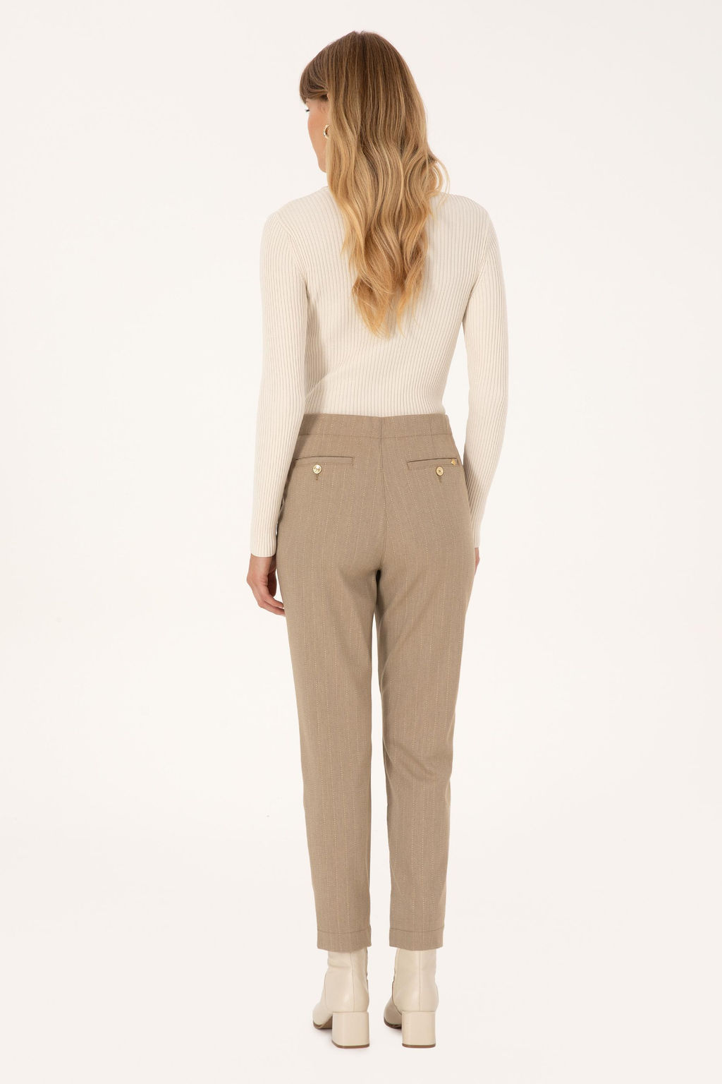 Kad_n Camel Kanvas Pantolon