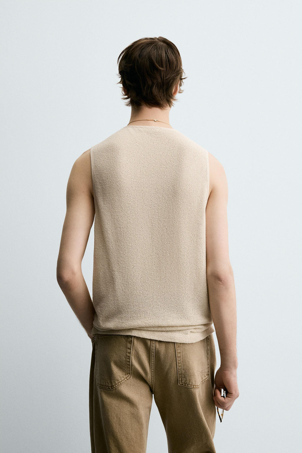 TEXTURED TANK T-SHIRT - Zara фото 3