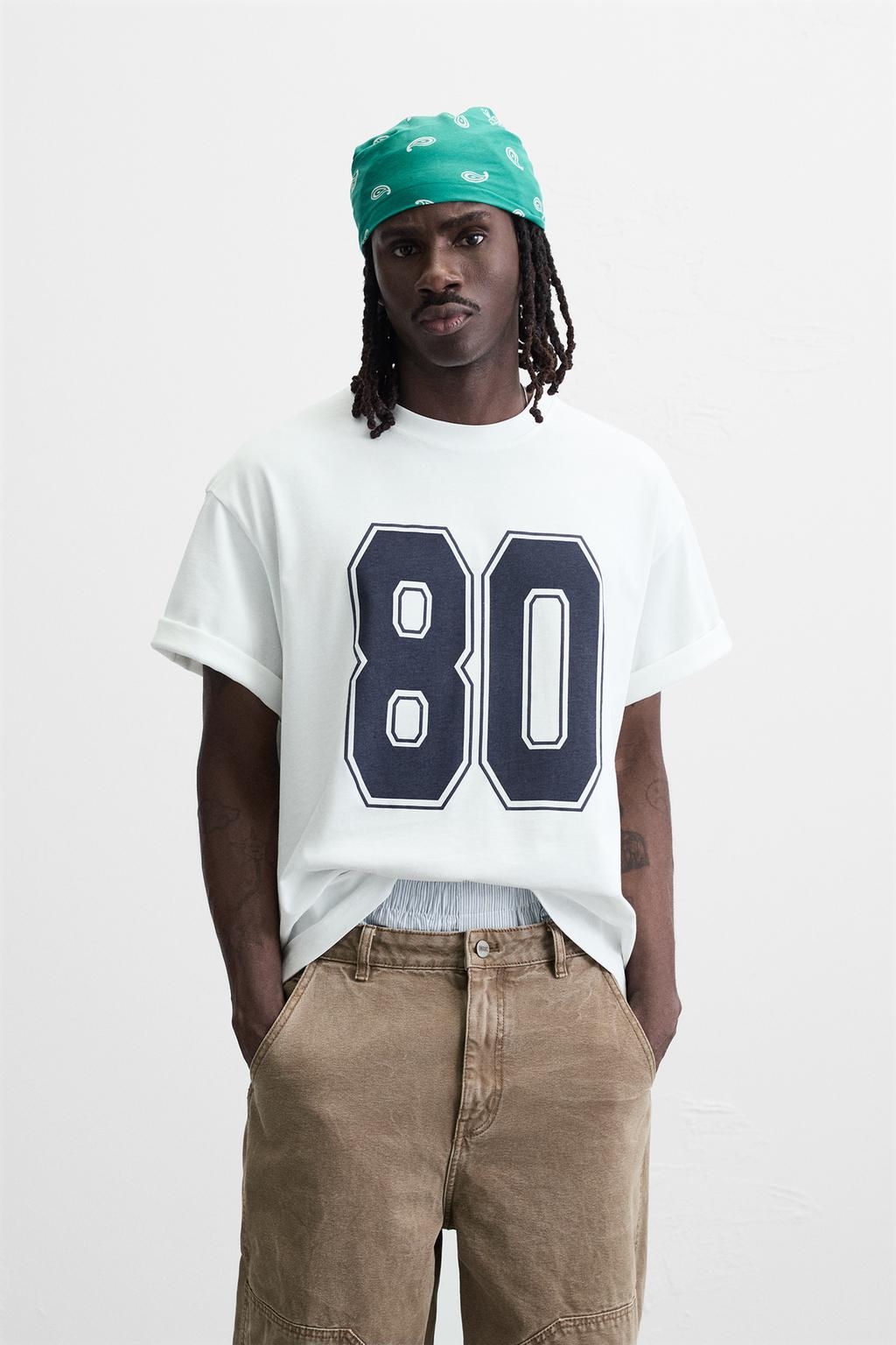 RETRO NUMBER PRINT T-SHIRT - Zara фото 2