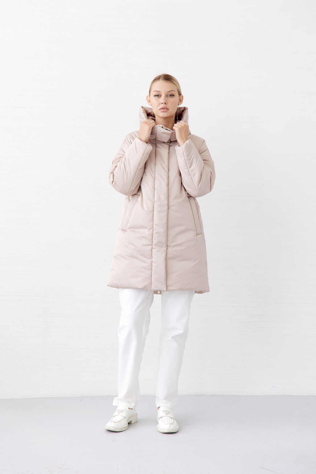 Куртка женская зимняя 25655 (серый опал) - Kankan фото 10