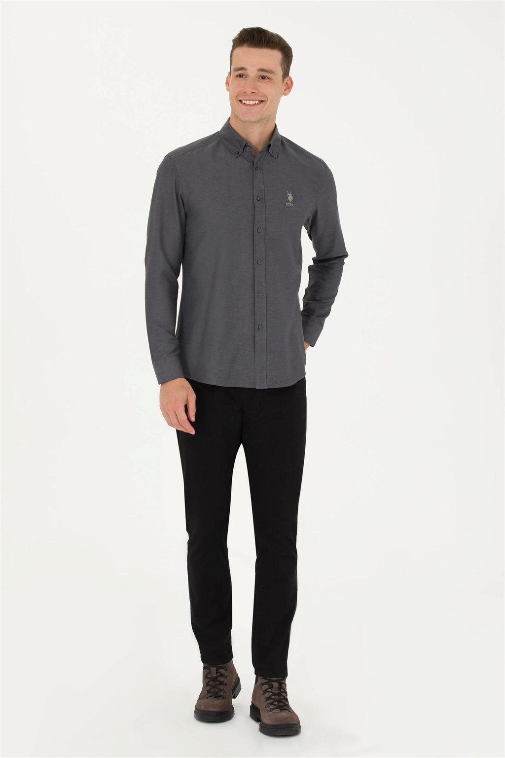 Мужские черные брюки из плотной ткани/чиносы Неожиданная скидка в корзине - U.s. polo assn фото 3