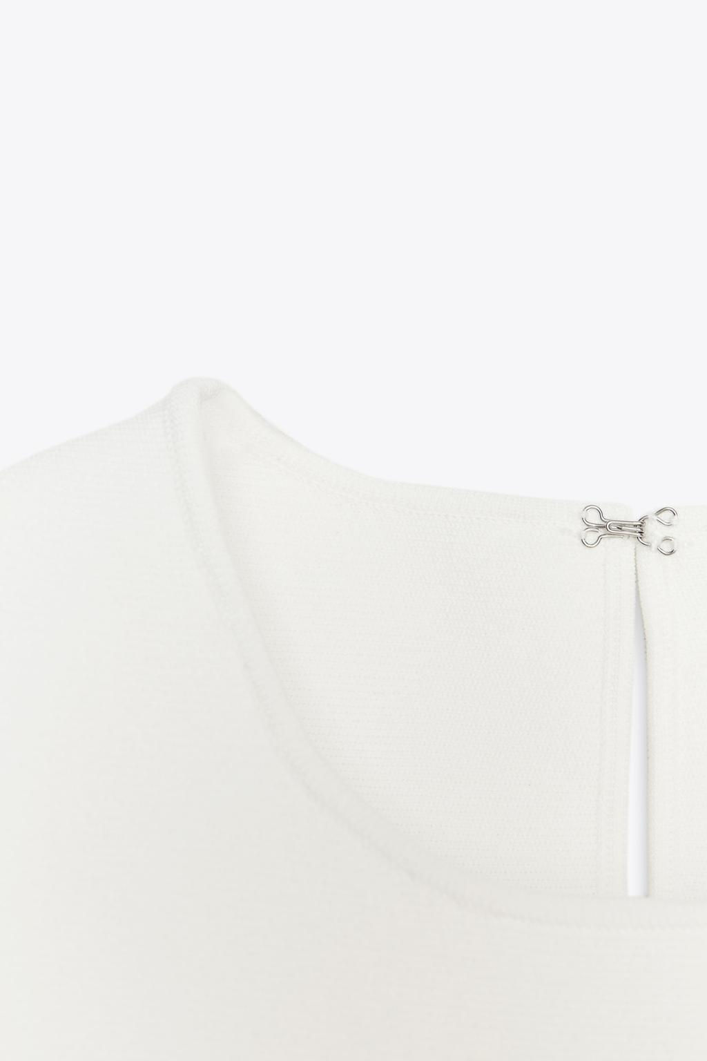 KNIT PEPLUM TOP WITH TIES - Zara фото 7