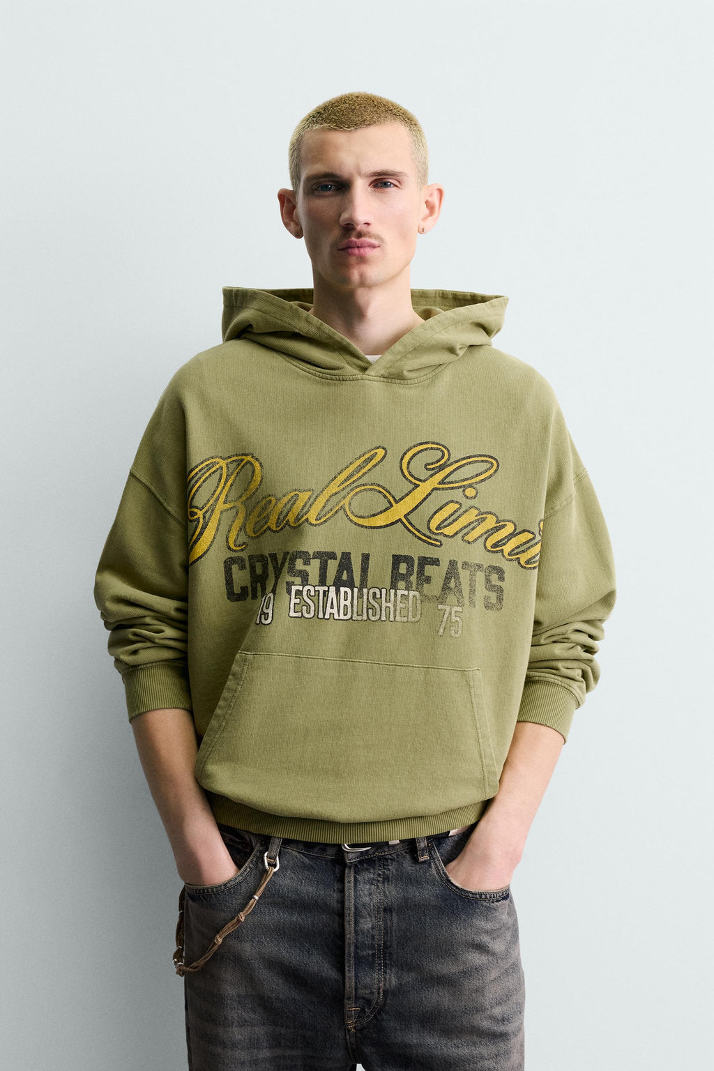 WASHED SLOGAN SWEATSHIRT - Zara фото 2