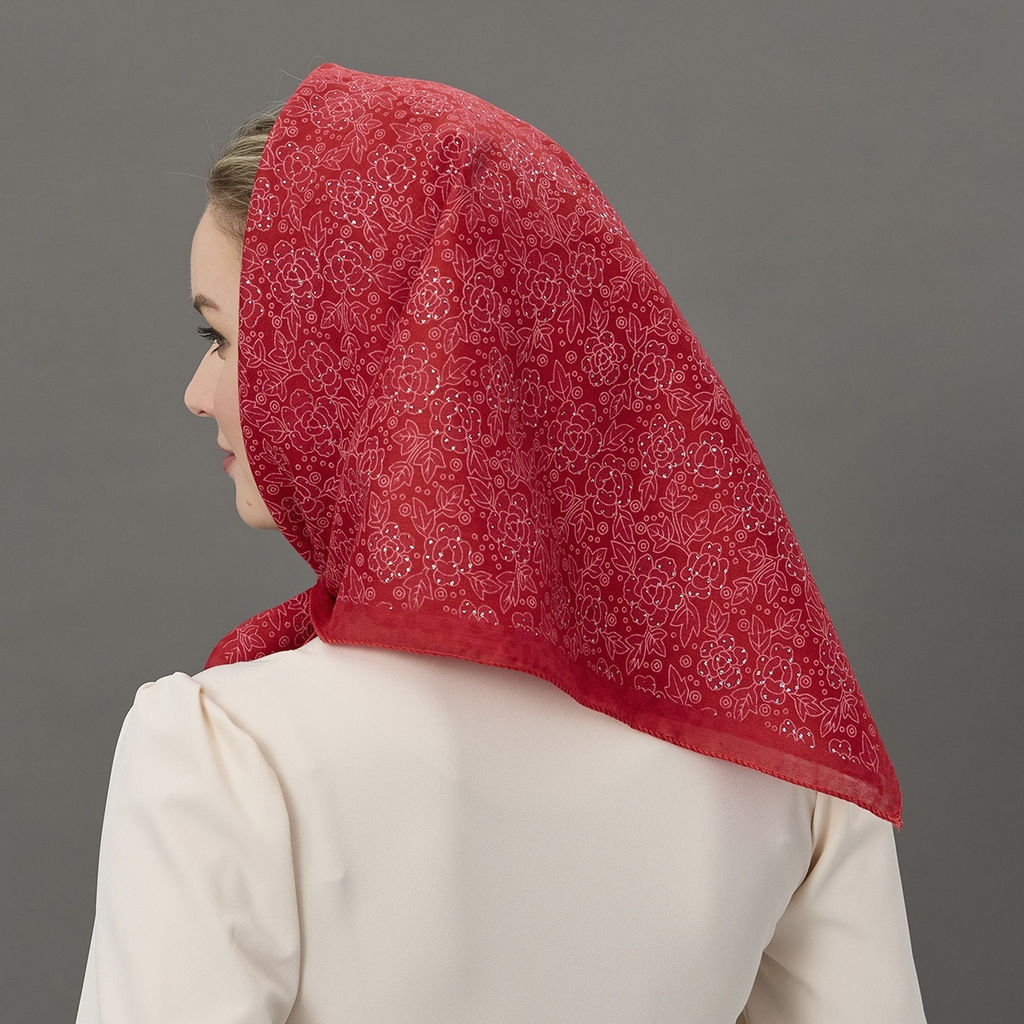 Платок 70 х 70 см - Мастерская ПОКРОВ фото 3