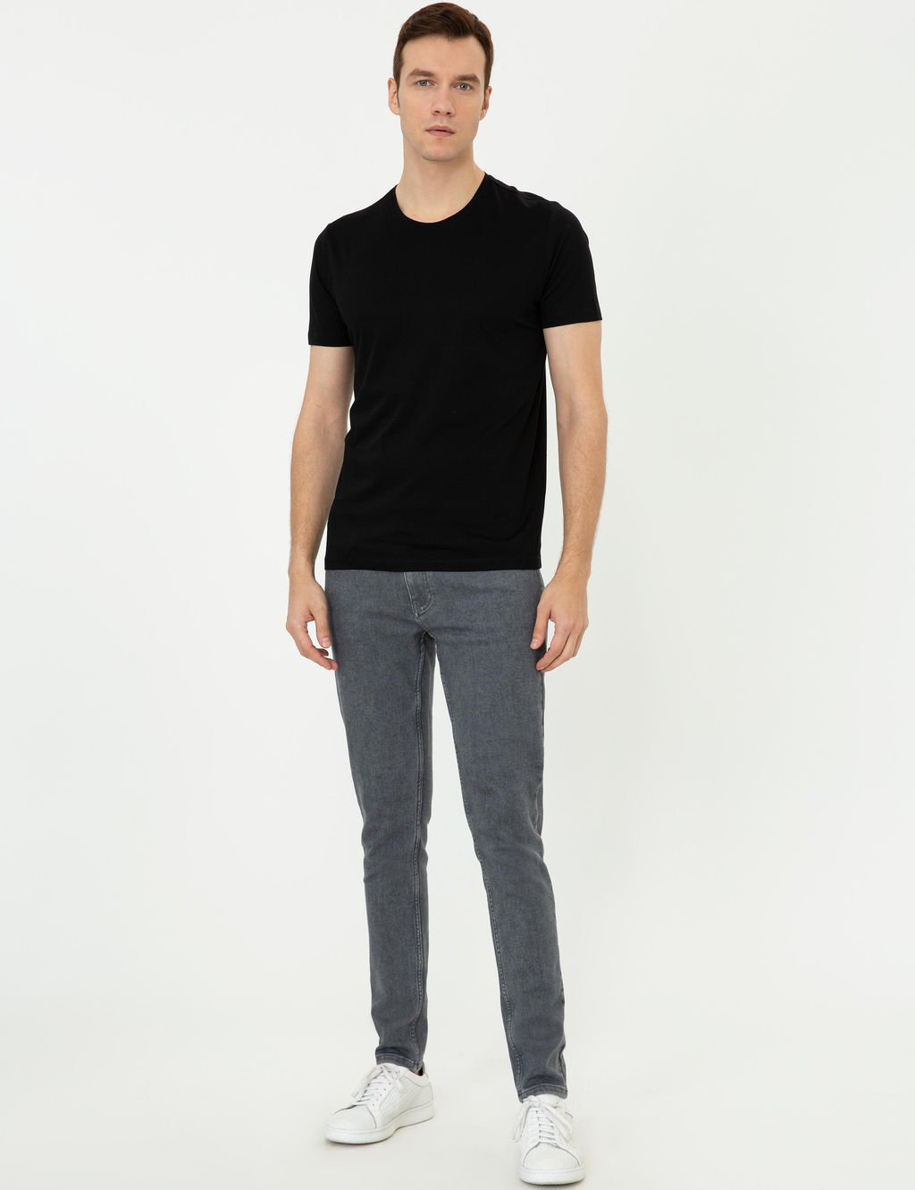 Черная облегающая базовая футболка - Cacharel фото 9