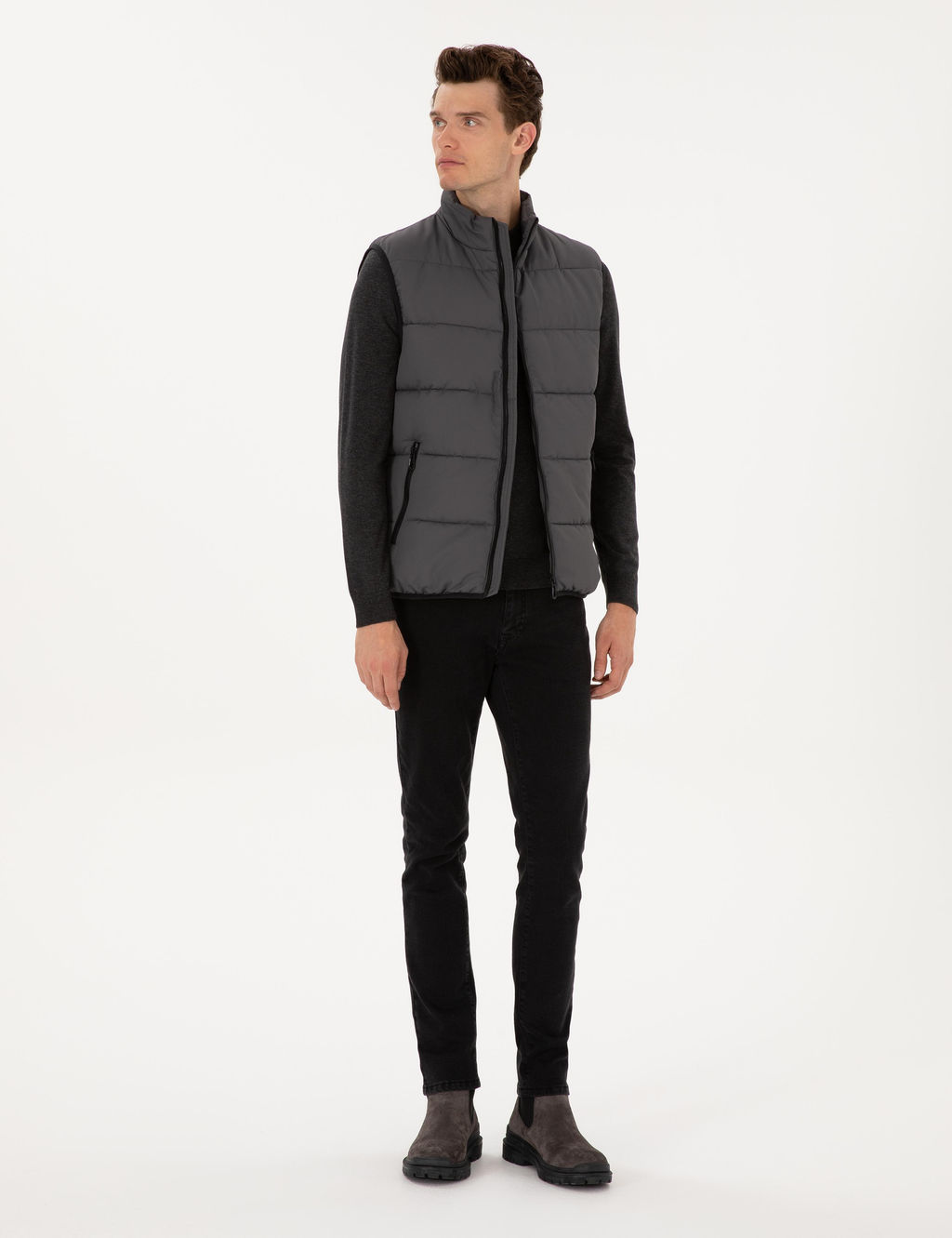 Gri Dolgulu _i_me Yelek - Pierre cardin фото 4