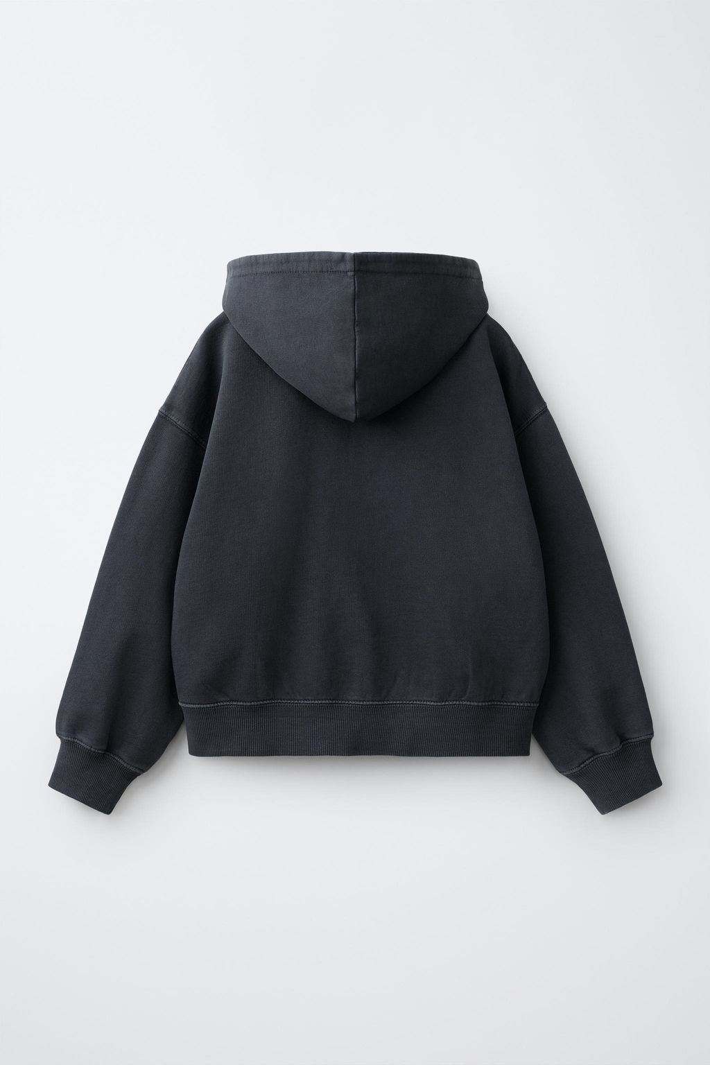 SUDADERA FELPA CREMALLERA / Gris antracita - Zara фото 2
