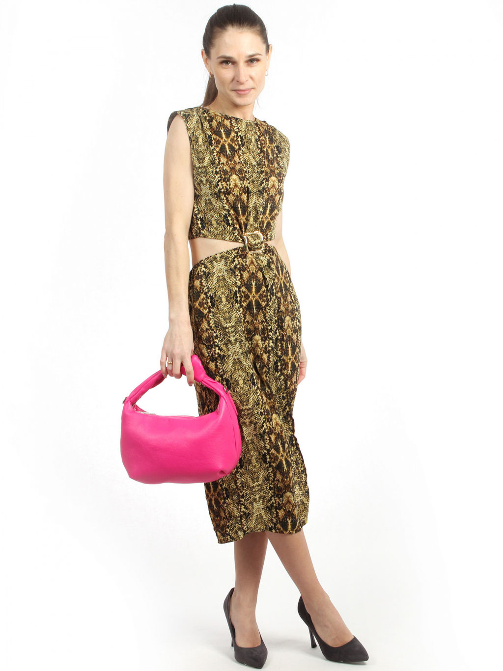 LACCOMA сумка Офелия-фуксия эко кожа хлопок  фото 3