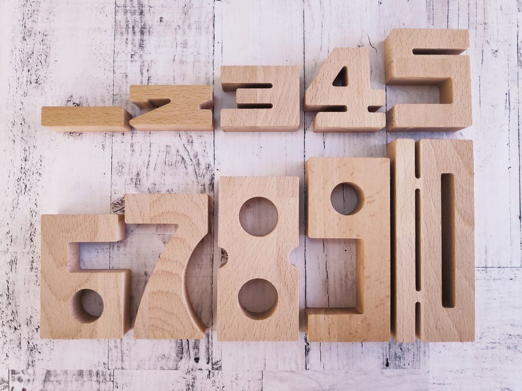 Набор цифр "Цифры-этажи"