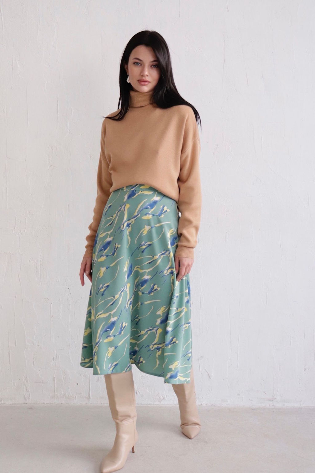 Юбка А-силуэта с принтом - Martichelli фото 67