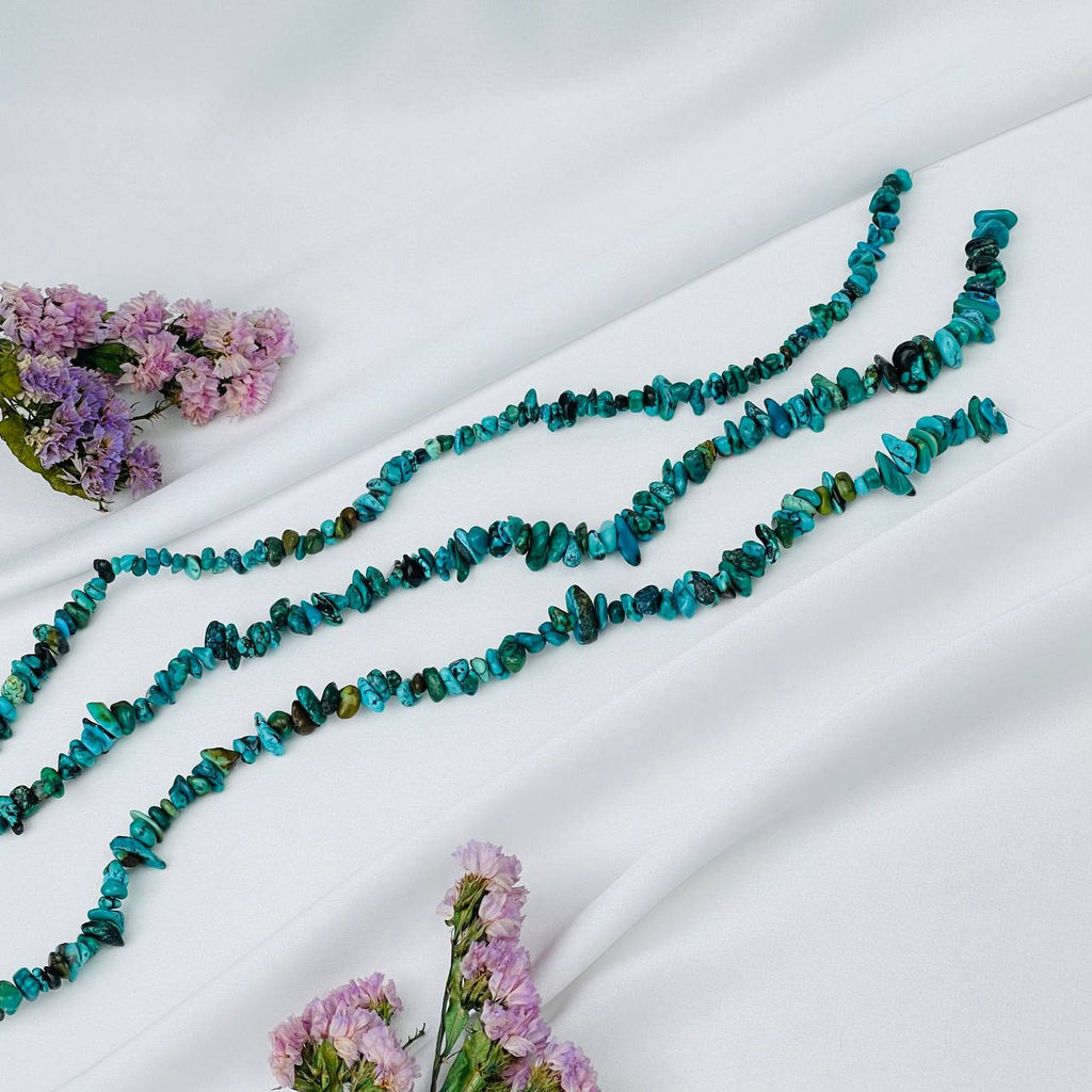 Бусины для украшений из Бирюзы крошка 41 см