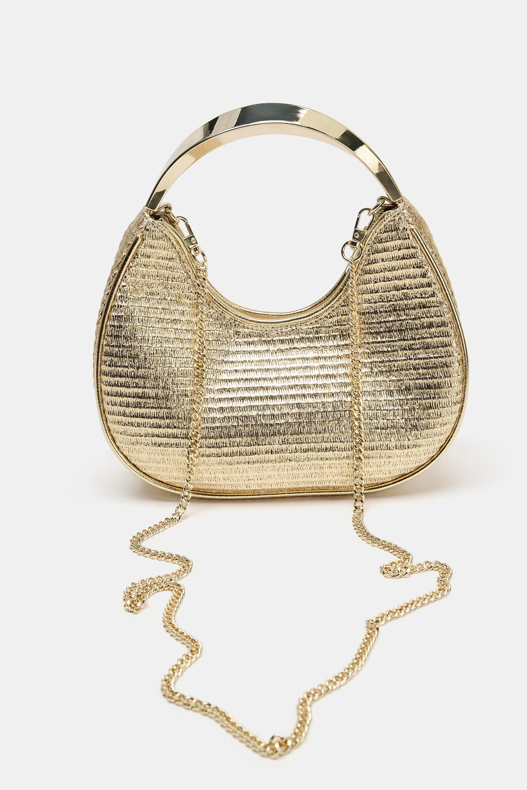 BOLSO DETALLE ASA MET?LICA / Dorado - Zara фото 3