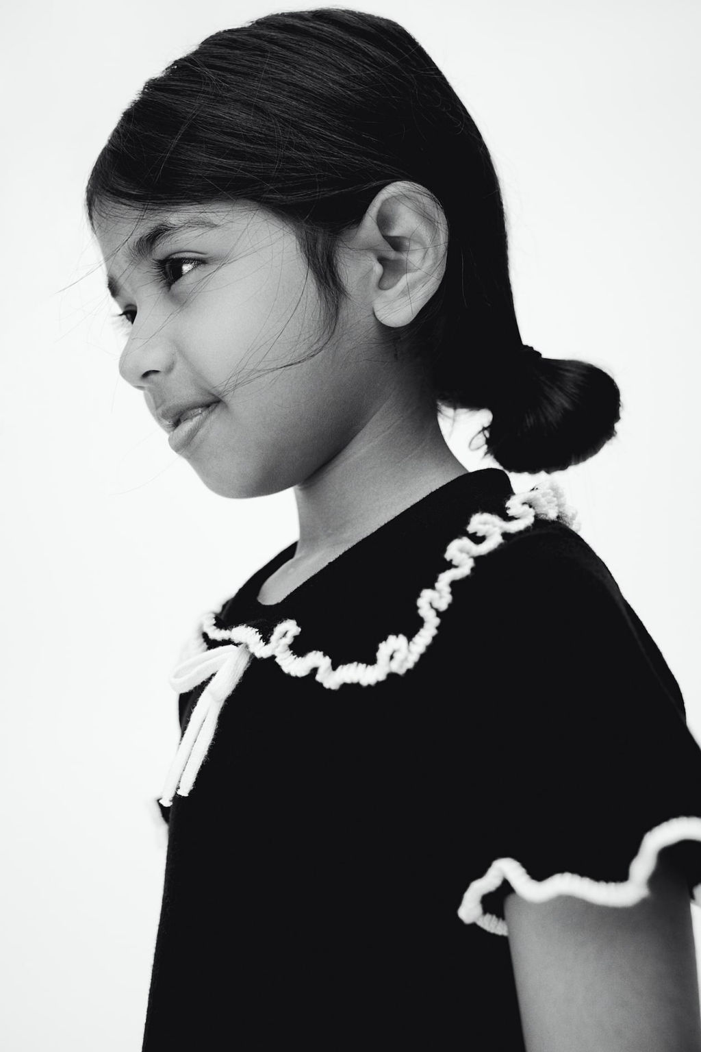 Vestido de punto fino con ribetes de volante - H&m фото 3