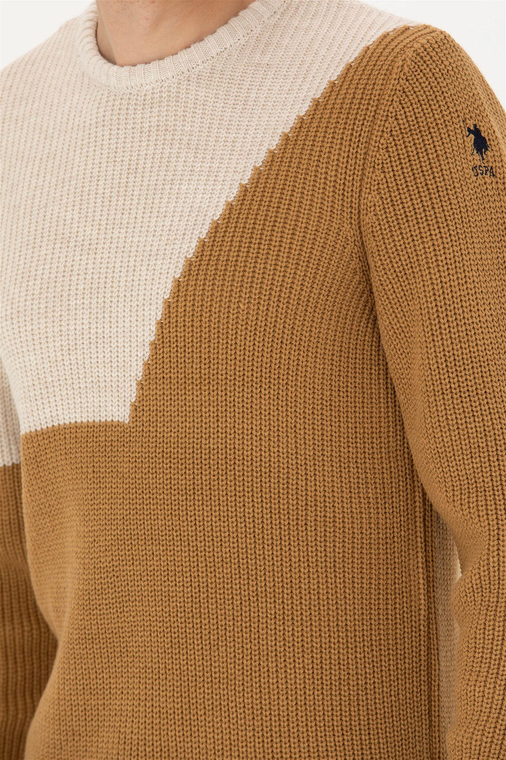 Мужской песочный свитер - U.s. polo assn фото 14