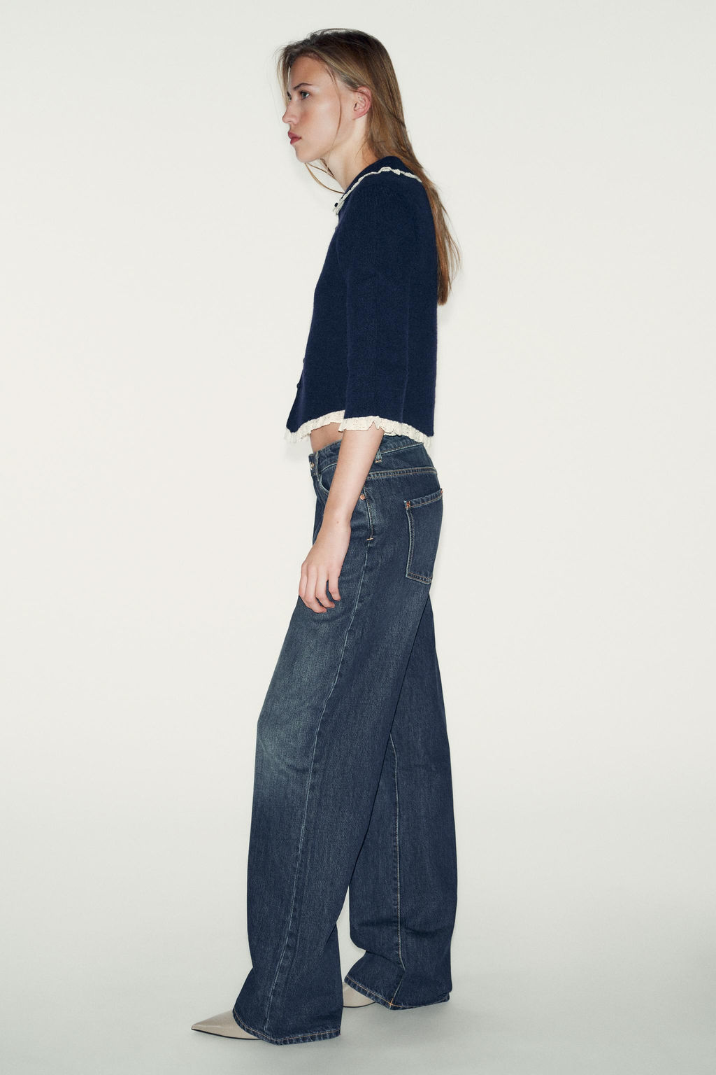 WOOL SKIRT WITH RUFFLED HEM - Zara фото 9
