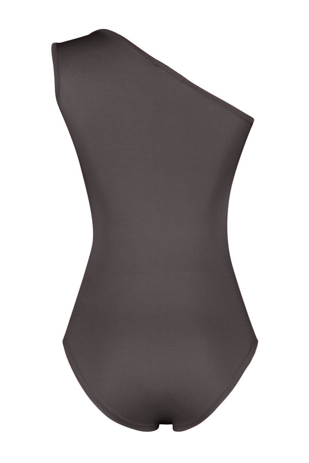 Antrasit Asimetrik Yaka Cut Out Detayl? Esnek C?tc?tl? Orme Body TWOSS23BD00014