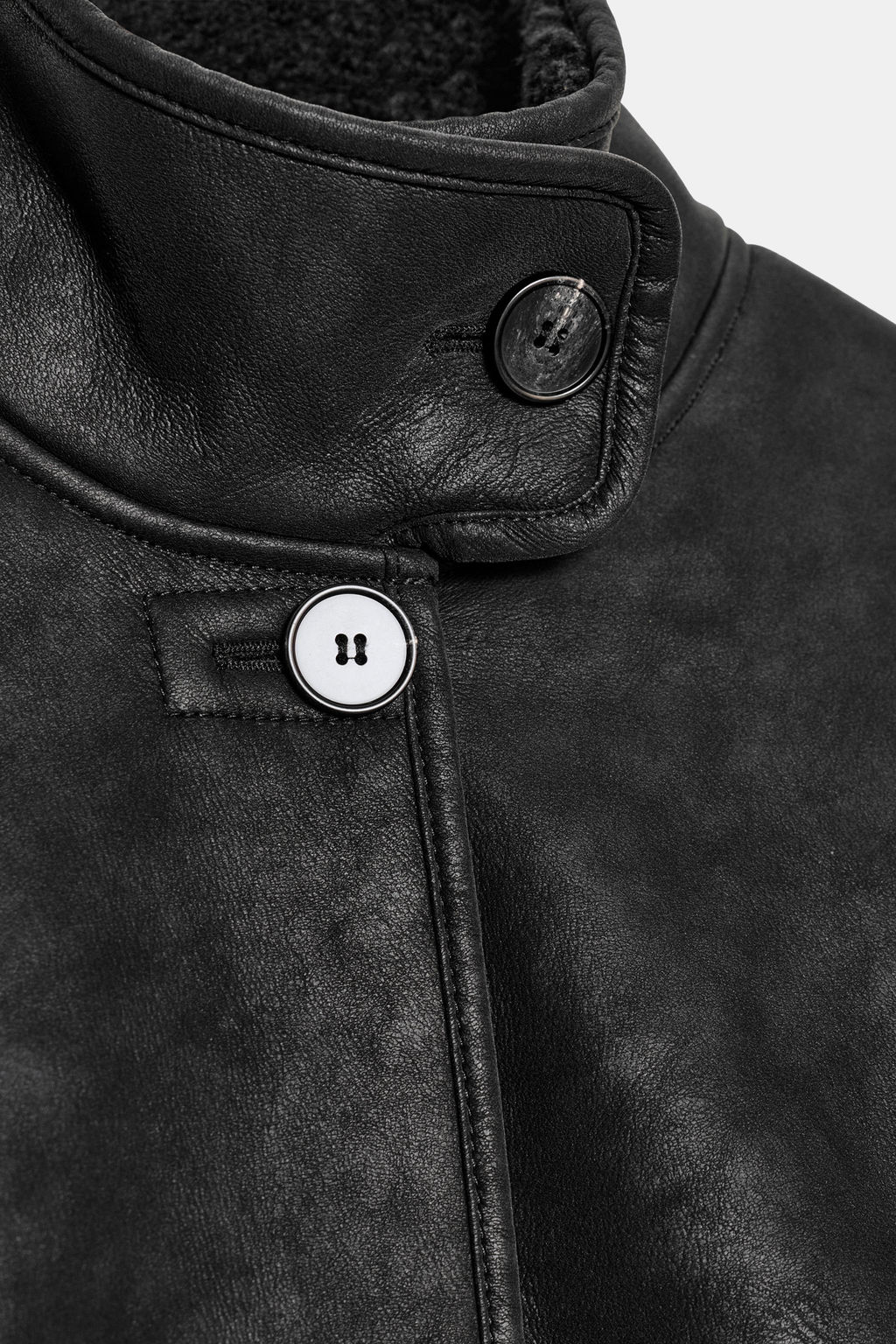 FAUX SUEDE DOUBLE-FACED JACKET - Zara фото 8