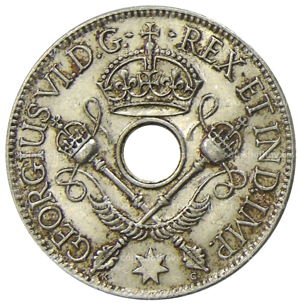 1 шиллинг 1938 года Британская Новая Гвинея